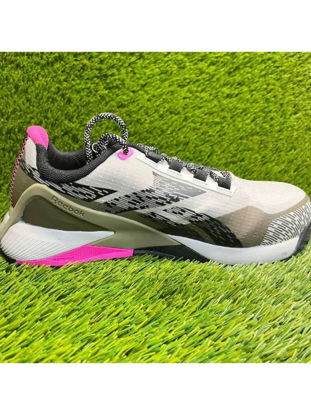 Reebok Nano X1 Adventure Womens Size 7.5D Gray Composite Toe Safety Work Shoes